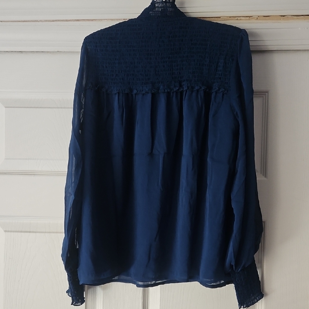 LAUNDRY Ruffled and Ruched Blouse